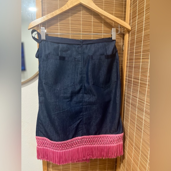 Poleci Y2K Wrap Fringe Skirt - Picture 4 of 4